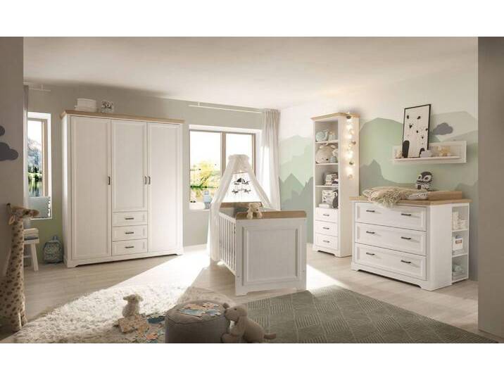 Babyzimmer JASMIN Komplettset Pinie weiß Nachbildung Babyzimmer JASMIN Komplettset Pinie weiß Nachbildung von trendmöbel24