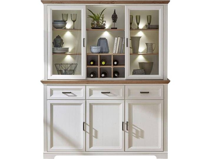 Buffet Geschirrschrank JASMIN Pinie weiß Nachbildung Buffet Geschirrschrank JASMIN Pinie weiß Nachbildung von trendmöbel24