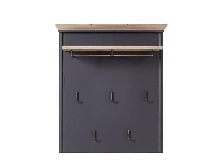 Garderobenpaneel JASMIN mit Hutablage Farbton Graphit Garderobenpaneel JASMIN mit Hutablage Farbton Graphit von trendmöbel24