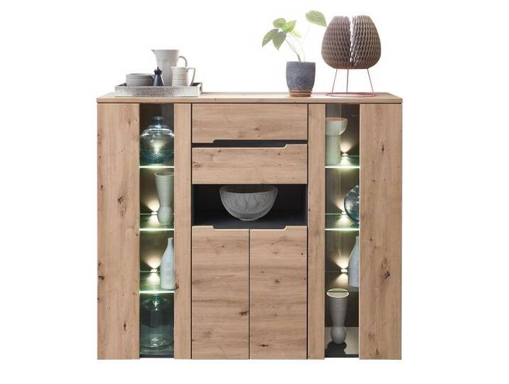 Highboard MEMPHIS Artisan Eiche Graphit Nachbildung Highboard MEMPHIS Artisan Eiche Graphit Nachbildung von trendmöbel24