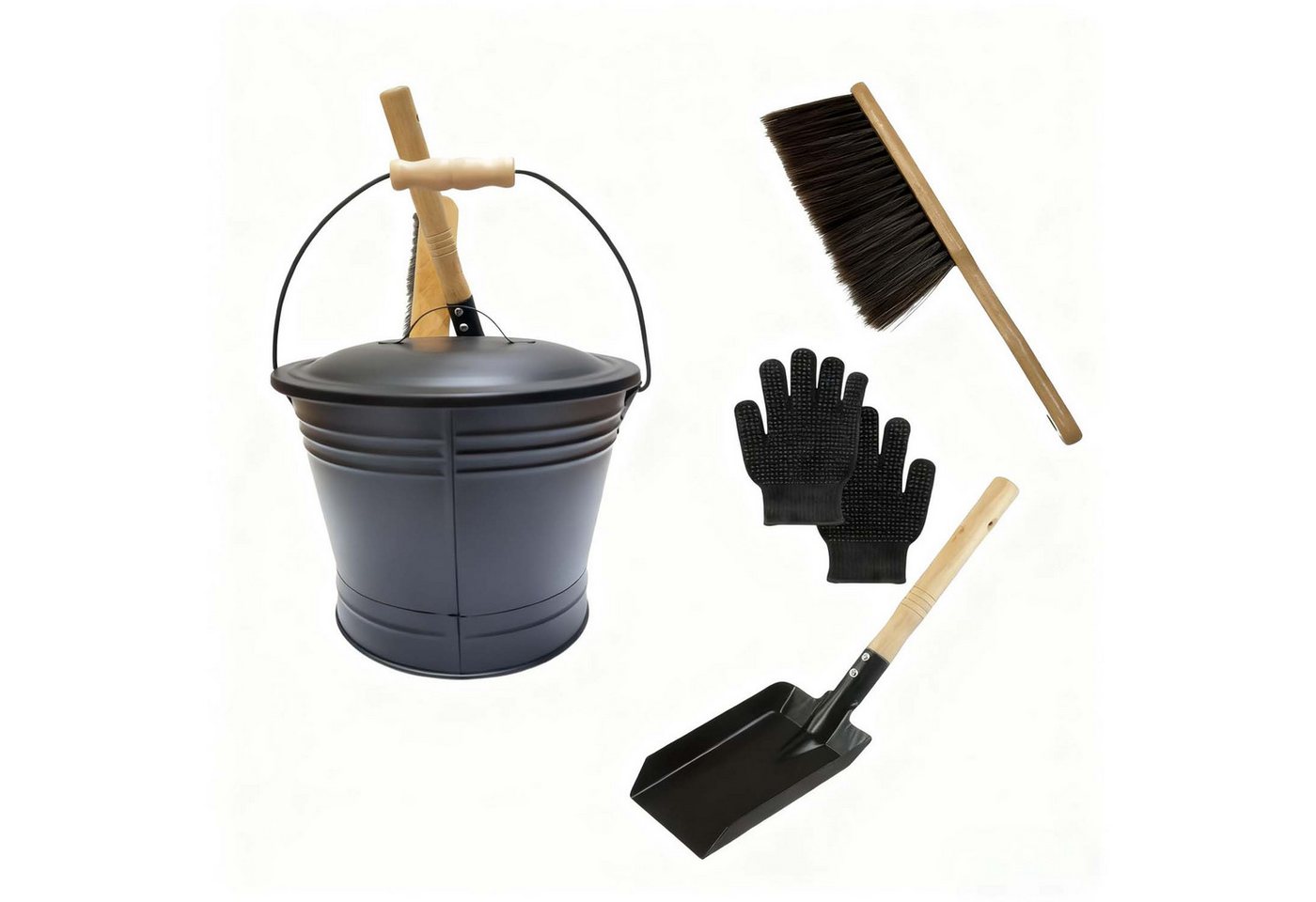trends for living Aschekasten 4-stucke Kaminreinigungsset: Aschekratzer, Schaufel, Bürste,Handschuhe trends for living Aschekasten 4-stucke Kaminreinigungsset: Aschekratzer, Schaufel, Bürste,Handschuhe von trends for living