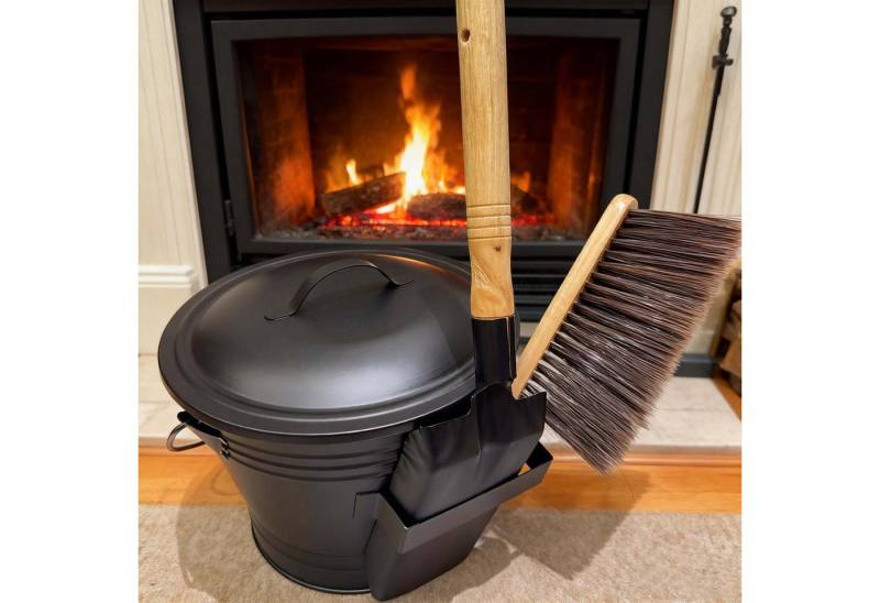 trends for living Aschekasten Dreiteiliges Kamin-Ascheschaufel Eimer Kaminbesteck-Set für Eschenholz trends for living Aschekasten Dreiteiliges Kamin-Ascheschaufel Eimer Kaminbesteck-Set für Eschenholz von trends for living