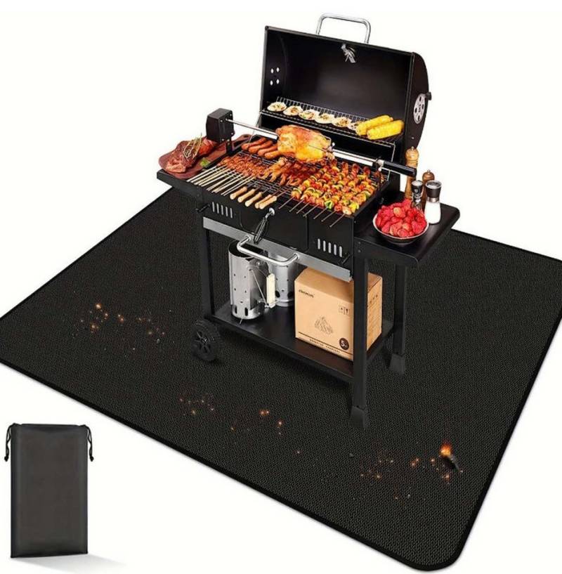 trends for living Bodenschutzmatte Doppelseitige feuerfeste Grillmatte für Außengrills, Kamine,Terrassen, 150*120cm trends for living Bodenschutzmatte Doppelseitige feuerfeste Grillmatte für Außengrills, Kamine,Terrassen, 150*120cm von trends for living