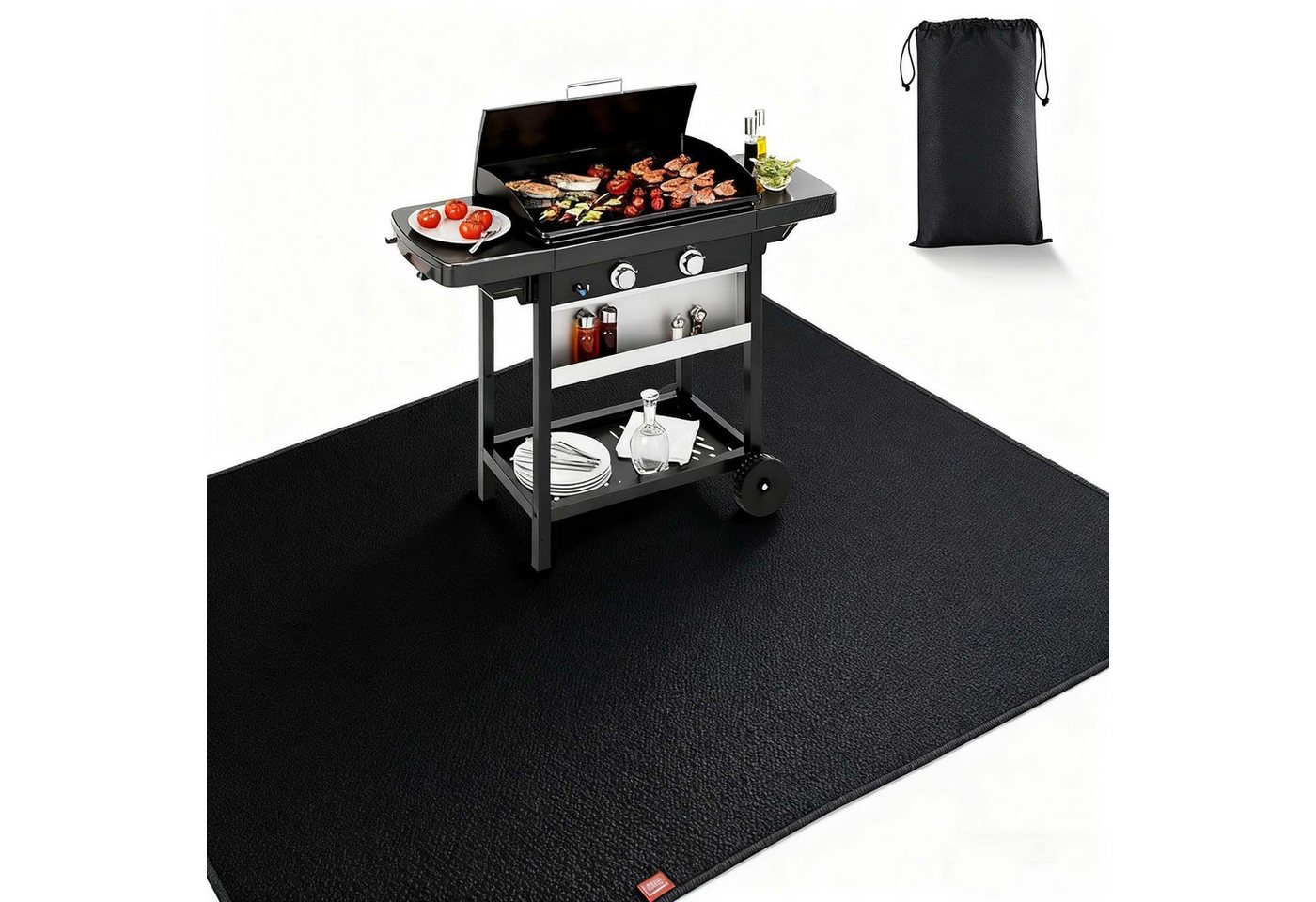 trends for living Bodenschutzmatte Grillmatte, Rasenschutzmatte für die Terrasse, feuerfeste Silikonmatte, Doppelseitiges Silikon trends for living Bodenschutzmatte Grillmatte, Rasenschutzmatte für die Terrasse, feuerfeste Silikonmatte, Doppelseitiges Silikon von trends for living