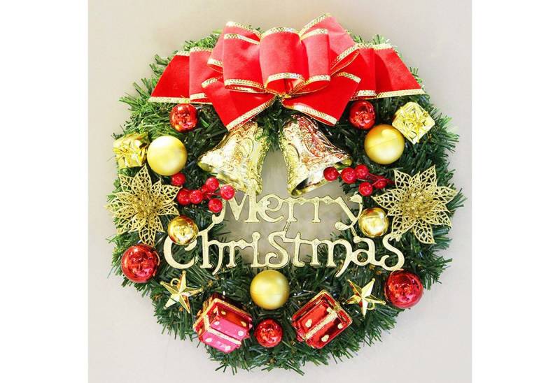 trends for living Christbaumschmuck Weihnachtskranz 30cm Weihnachtskranz Weihnachten für Tür Fenster Kamin von trends for living