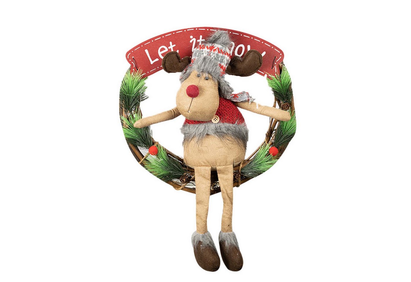 trends for living Christbaumschmuck Weihnachtskranz Dekorationen Tür hängen Wanddekoration Elch Ornamente trends for living Christbaumschmuck Weihnachtskranz Dekorationen Tür hängen Wanddekoration Elch Ornamente von trends for living