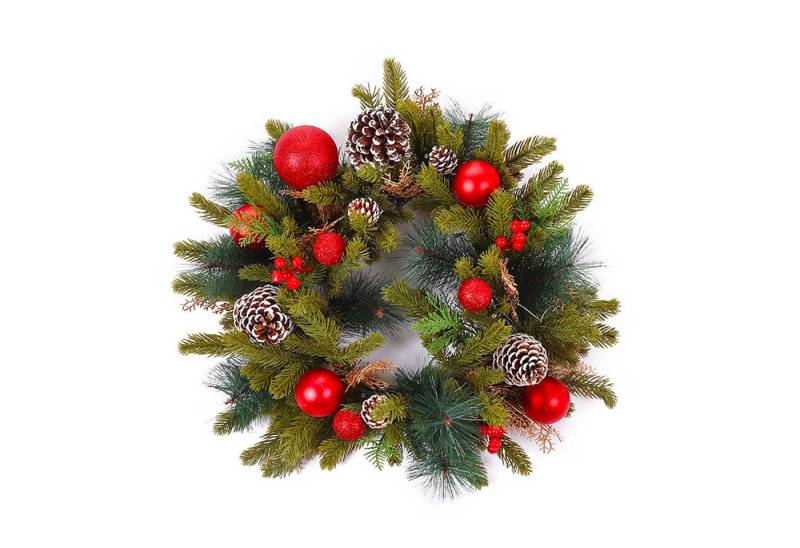 trends for living Christbaumschmuck Weihnachtskranz rote Beeren Tannenzapfen Weinrebenring Türkranz 30cm trends for living Christbaumschmuck Weihnachtskranz rote Beeren Tannenzapfen Weinrebenring Türkranz 30cm von trends for living