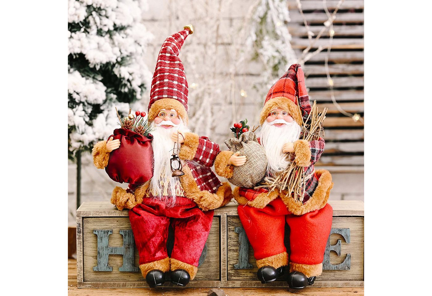 trends for living Dekohänger 2 stucke Weihnachtsmann-Puppe, kreative neue Weihnachtsmann-Puppe (2 St) von trends for living