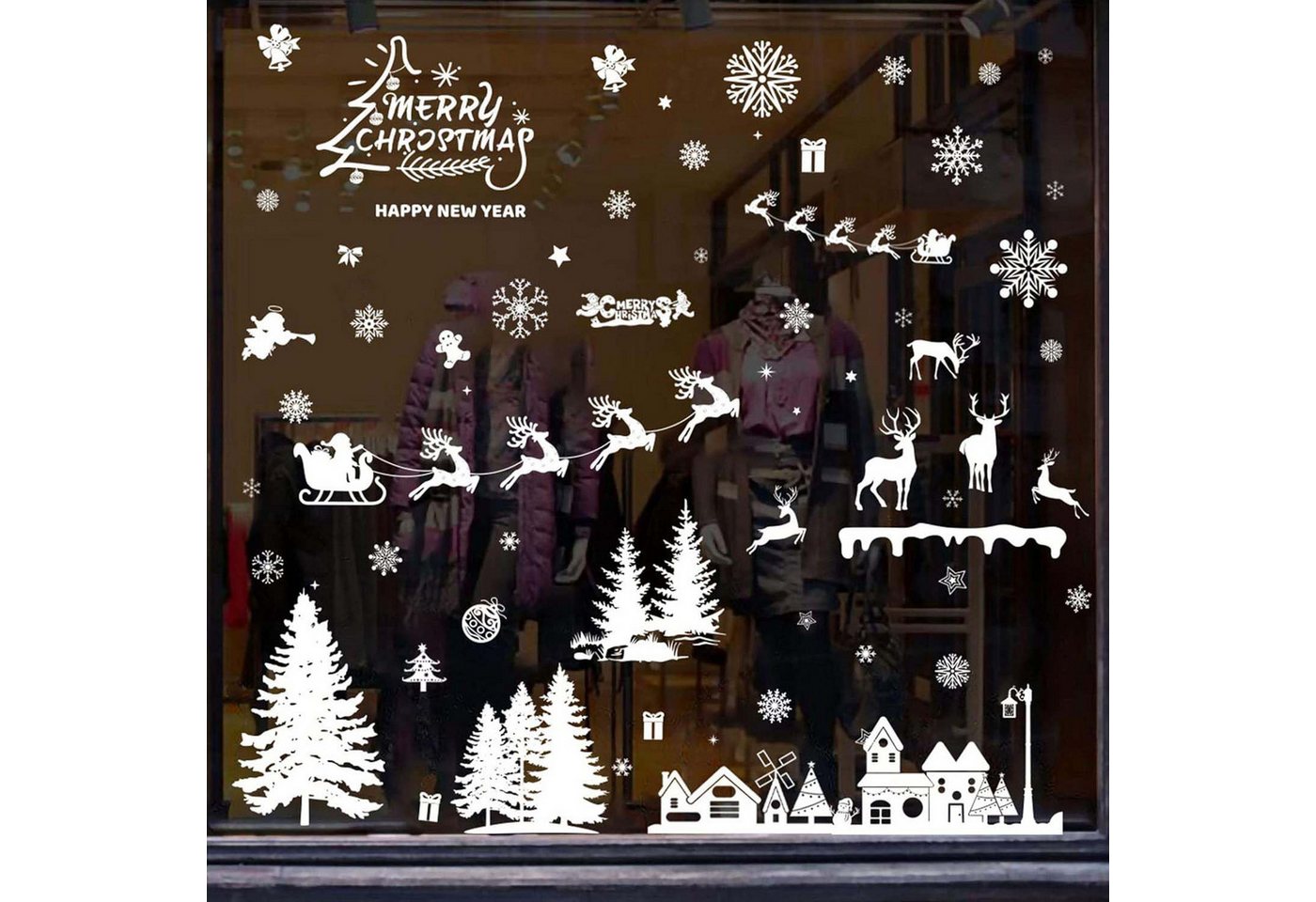 trends for living Fensterbild 8 Blatt Weihnachten Fensteraufklebe Selbstklebend DIY-Dekorationen trends for living Fensterbild 8 Blatt Weihnachten Fensteraufklebe Selbstklebend DIY-Dekorationen von trends for living