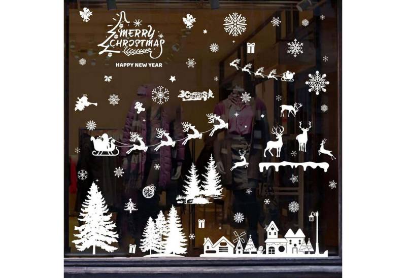 trends for living Fensterbild 8 Blatt Weihnachten Fensteraufklebe Selbstklebend DIY-Dekorationen von trends for living