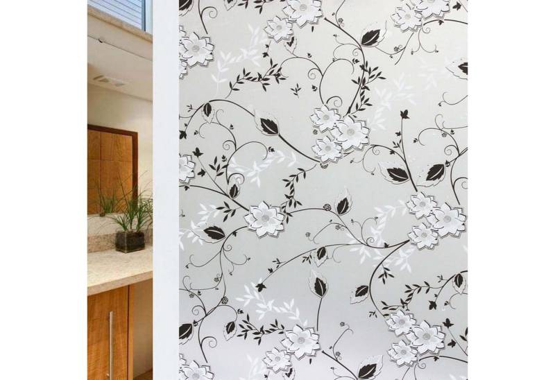 trends for living Fensterfolie Fensterfolie Blickdicht Selbsthaftend Motiv Blume Sichtschutz 45x200CM trends for living Fensterfolie Fensterfolie Blickdicht Selbsthaftend Motiv Blume Sichtschutz 45x200CM von trends for living