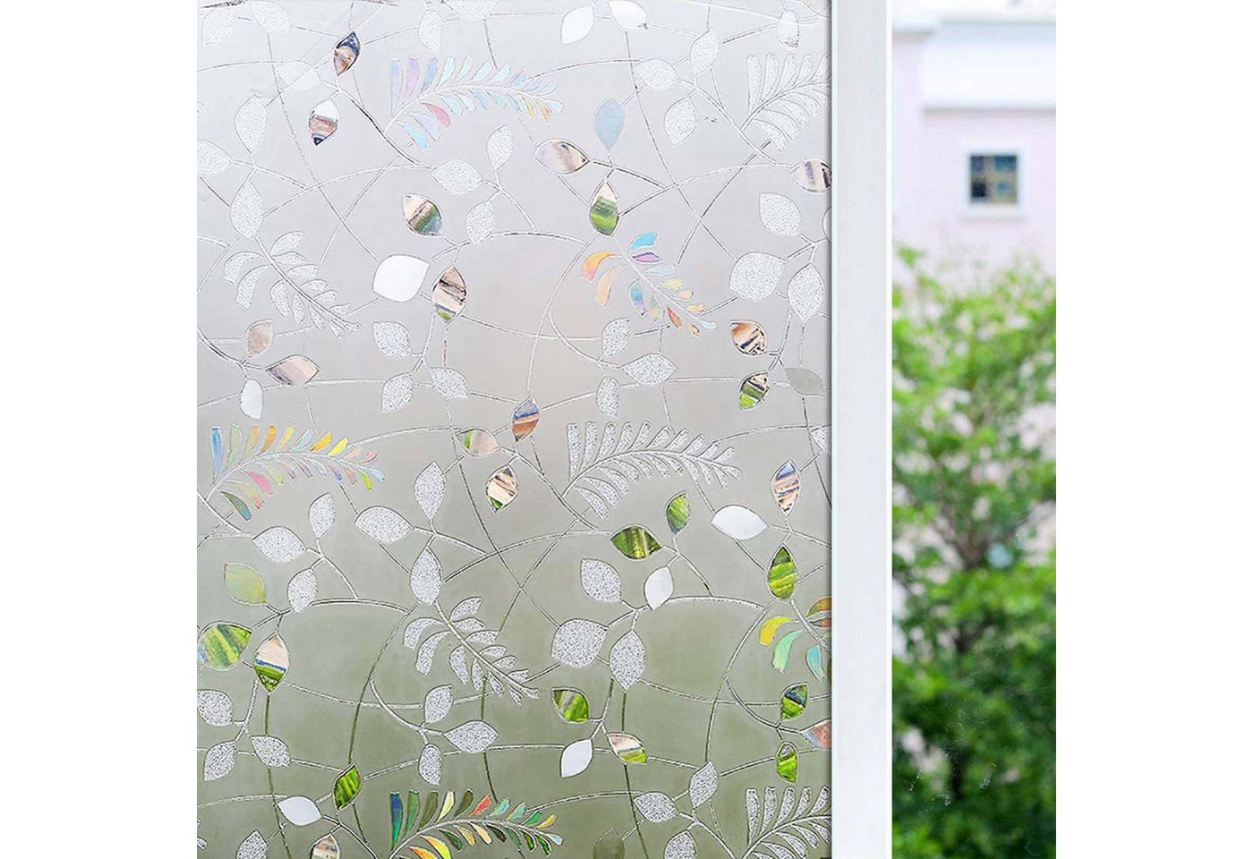 trends for living Fensterfolie Fensterfolie Blickdicht Selbsthaftend Motiv Blume Sichtschutz 45x200CM trends for living Fensterfolie Fensterfolie Blickdicht Selbsthaftend Motiv Blume Sichtschutz 45x200CM von trends for living