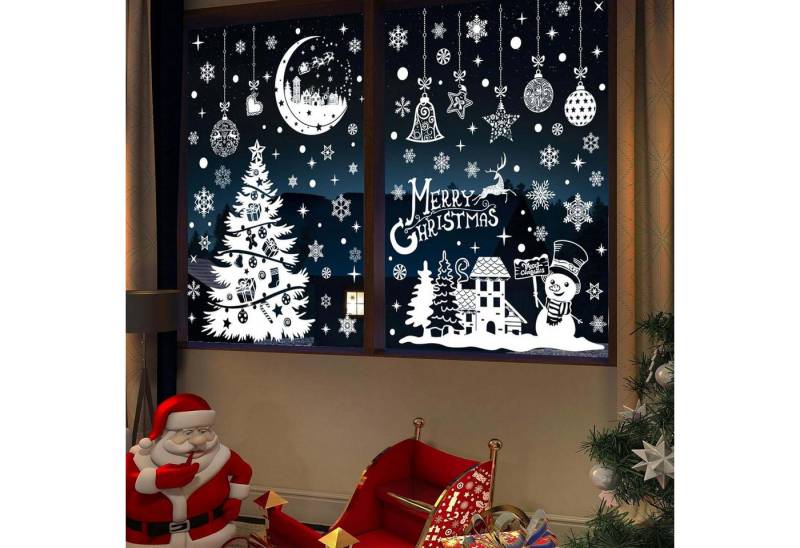 trends for living Fenstersticker 9 selbstklebende Fensterdekorationen für Weihnachten Fensteraufkleber von trends for living