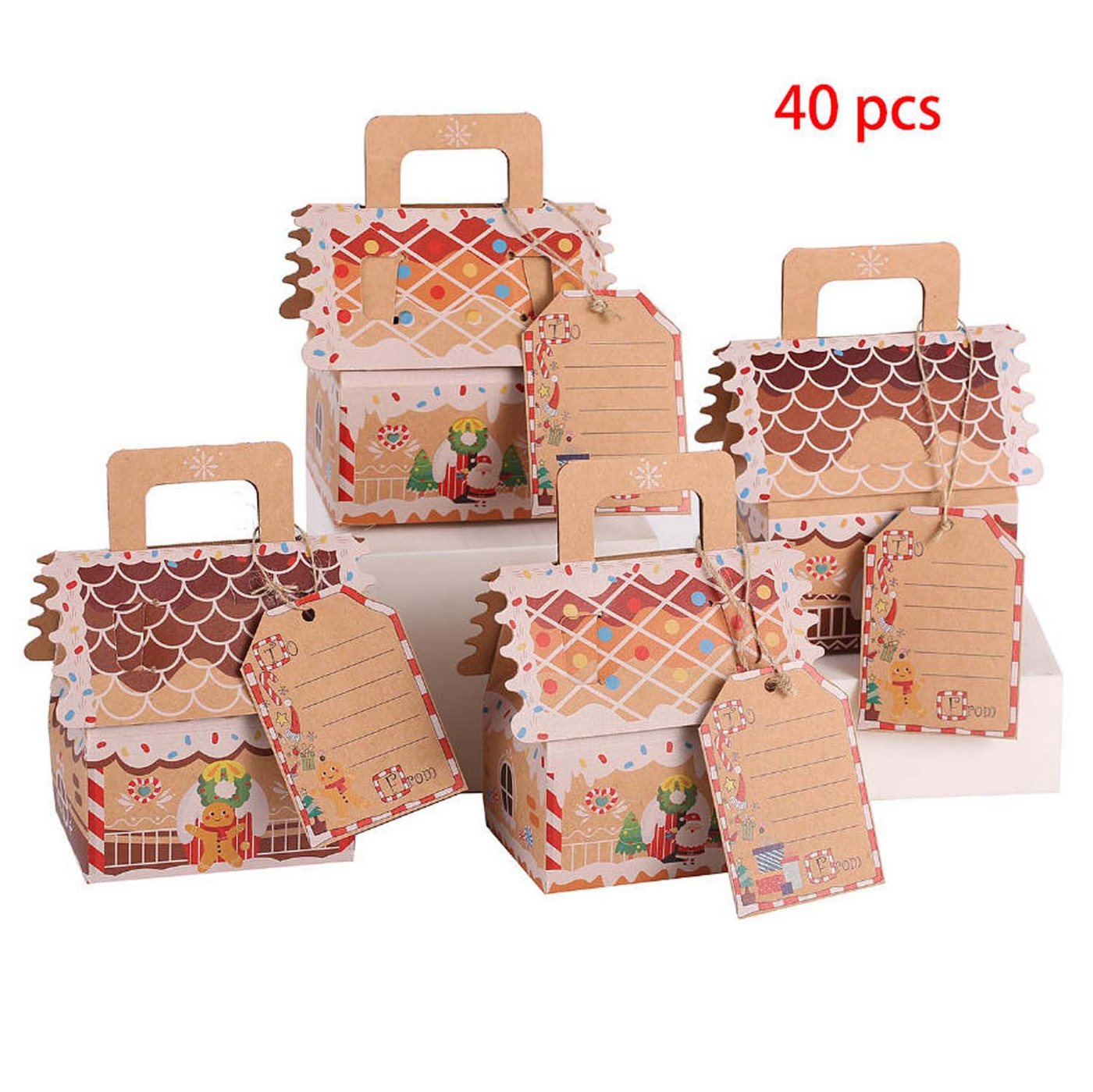 trends for living Geschenkbox 40 Stück Weihnachten Geschenkbox Party Kraftpapier Süßigkeitskästen trends for living Geschenkbox 40 Stück Weihnachten Geschenkbox Party Kraftpapier Süßigkeitskästen von trends for living
