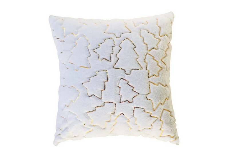 trends for living Kissenbezüge 1 stucke Weihnachtskissenbezug mit Gold und Silberstickerei 45 x 45 cm, (1 Stück) von trends for living