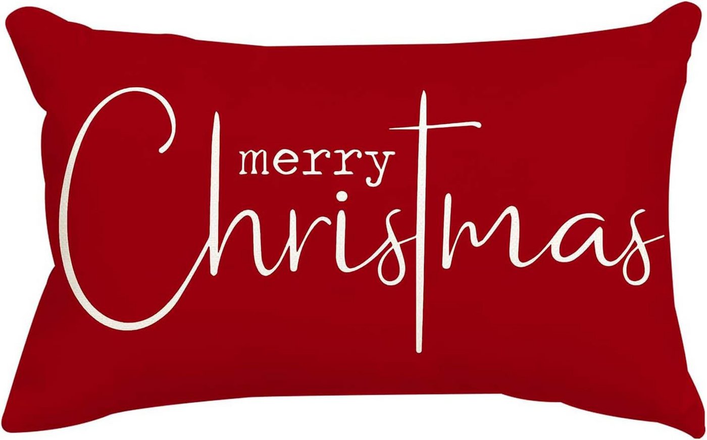 trends for living Kissenbezug Weihnachts-Kissenbezüge 30 x 50 cm dekorative Dekoration Urlaub Party von trends for living