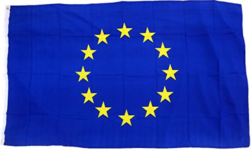 Für eine größere Ansicht klicken Sie auf das Bild Top Qualität - Flagge EUROPA EU Europäische Union Fahne, 250 x 150 cm, EXTREM REIßFEST, Keine BILLIG-CHINAWARE von trends4cents