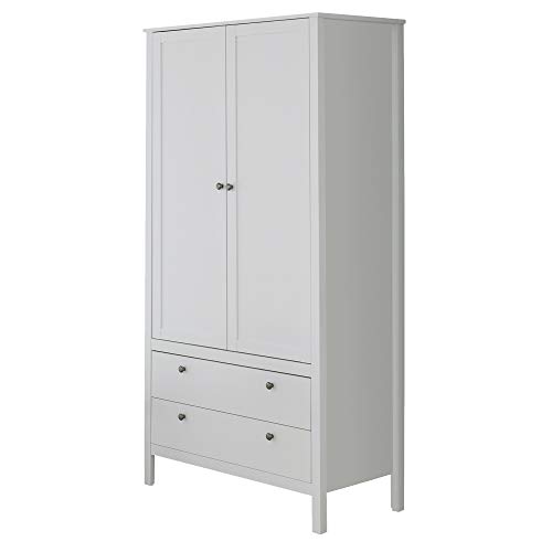 trendteam smart living - Kleiderschrank Schrank - Babyzimmer - Ole - Aufbaumaß (BxHxT) 91 x 192 x 51 cm - Farbe Weiß - 183961201 von trendteam smart living