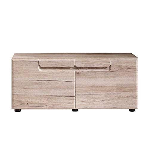 trendteam smart living - Schuhkommode Sitzbank - Garderobe - Malea - Aufbaumaß (BxHxT) 88 x 38 x 37 cm - Farbe Eiche San Remo Hell - 132430590 von trendteam smart living