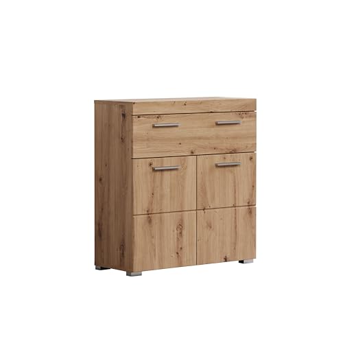 trendteam smart living - Kommode breit - Bad - Amanda - Aufbaumaß (BxHxT) 73 x 79 x 31 cm - Farbe Asteiche - 139380592 von trendteam smart living