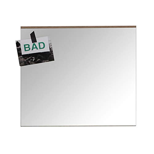 trendteam smart living - Set One - Wandspiegel - Eiche San Remo - Garderobenspiegel mit vollständiger Spiegelfläche - (BxHxT) 60 x 55 x 2 cm - passend für Flur, Wohnzimmer oder Badezimmer - Kratzfest von trendteam smart living