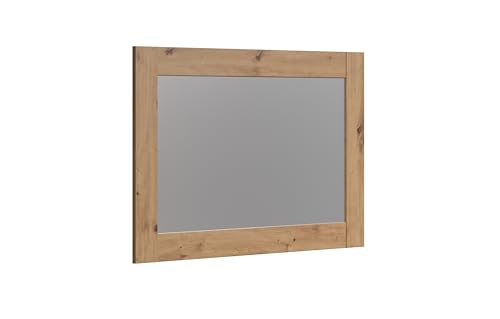 trendteam smart living - Follow - Wandspiegel - Artisan Eiche - Garderobenspiegel mit eichefarbenem Rahmen - (BxHxT) 116 x 76 x 3 cm - inklusive Material zur Wandbefestigung von trendteam smart living