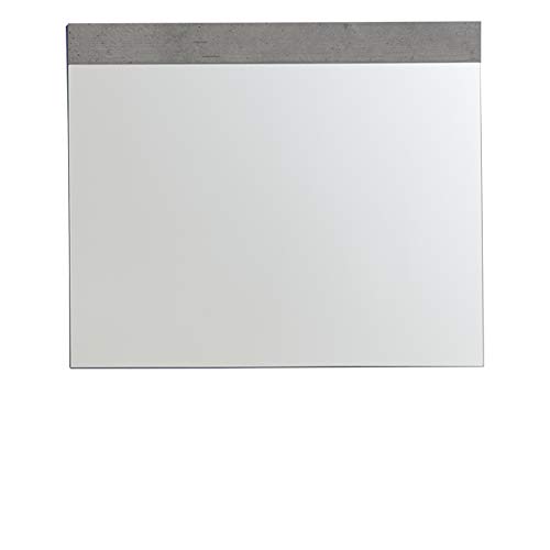 trendteam smart living - Wandspiegel Spiegel - Garderobe - Street - Aufbaumaß (BxHxT) 80 x 67 x 2 cm - Farbe Beton Stone mit Weiß - 195145334 von trendteam smart living