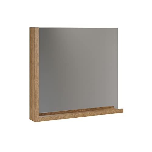 trendteam smart living - Garderobe Spiegel Wandspiegel - Synnax - Aufbaumaß (B x H x T) 80 x 72 x 12 cm - Farbe Anthrazit mit Coast Evoke Eiche - 213445251 von trendteam smart living