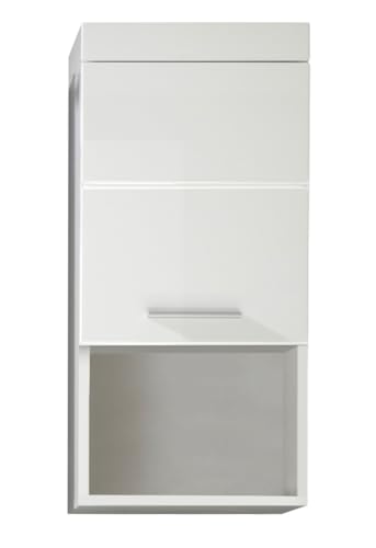 trendteam smart living - Hängeschrank Badschrank - Bad - Amanda - Aufbaumaß (BxHxT) 36 x 77 x 23 cm - Farbe Weiß Hochglanz - 139350301 von trendteam smart living