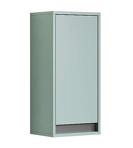 trendteam smart living - Hängeschrank Wandschrank - Badezimmer - Matix - Aufbaumaß (B x H x T) 32 x 68 x 24 cm - Farbe Dusk Blue - 223950131 von trendteam smart living