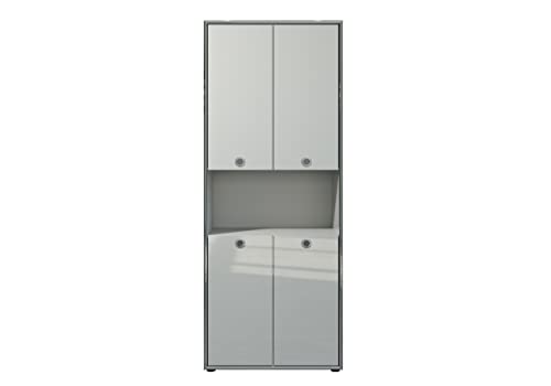 trendteam smart living - Aktenschrank Schrank - Büro - Infinity - Aufbaumaß (BxHxT) 76 x 192 x 37 cm - Farbe Hellgrau - 195215521 von trendteam smart living