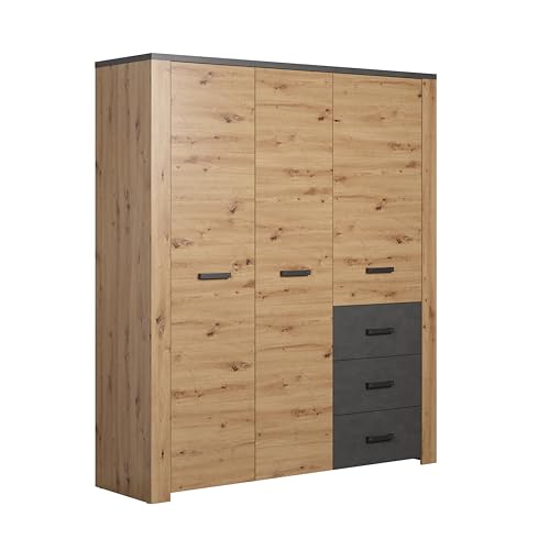 trendteam smart living Kleiderschrank, Holzwerkstoff, Braun, (BxHxT) 171 x 212 x 60 cm von trendteam smart living