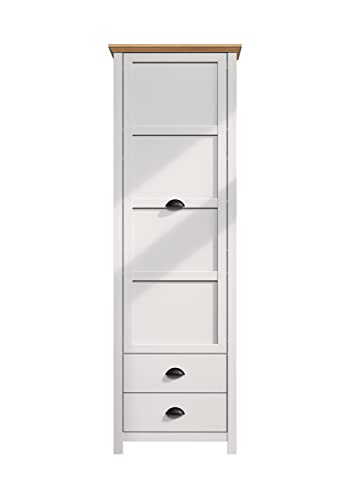 trendteam smart living - Garderobenschrank Schrank - Garderobe - Landside - Aufbaumaß (BxHxT) 65 x 201 x 41 cm - Farbe Lichtgrau mit Artisan Eiche - 2118129F4 von trendteam smart living