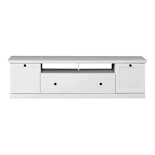 trendteam smart living - Lowboard Schrank TV-Schrank - Wohnzimmer - Baxter - Aufbaumaß (BxHxT) 177 x 49 x 41 cm - Farbe Weiß - 186032001 von trendteam smart living