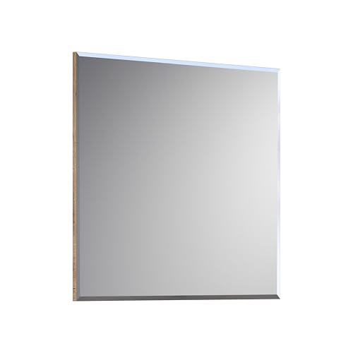 trendteam smart living - Marlon - Wandspiegel - Evoke Eiche - rahmenloser Spiegel mit Facettenschliff - (BxHxT) 91 x 80 x 2 cm - für Flur, Wohnzimmer oder Schlafzimmer von trendteam smart living
