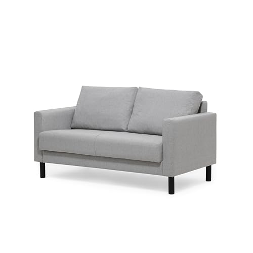 trendteam smart living - Werkzeuglose Montage - Polstersofa 2er-Sofa Couch - Wohnzimmer - Click&Sit - Aufbaumaß (BxHxT) 142 x 84 x 83 cm - Farbe Grau - 2231208S0 von trendteam smart living