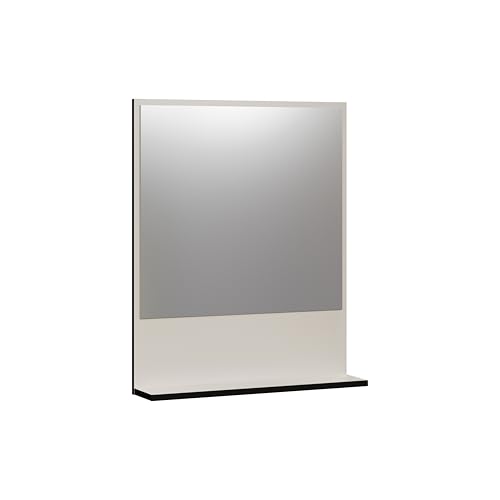 trendteam smart living - PureBliss - Wandspiegel - Kashmir Hellgrau - (BxHxT) 60 x 74 x 14cm - Badezimmerspiegel mit 60cm Ablagefläche von trendteam smart living