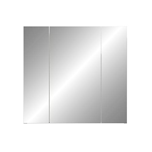 trendteam smart living - Spiegelschrank Spiegel - Badezimmer - Riva - Aufbaumaß (BxHxT) 80 x 75 x 16 cm - Farbe Weiß - 211040501 von trendteam smart living