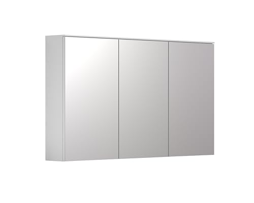 trendteam smart living - Spiegelschrank - Weiß - Badschrank mit 3 Spiegeltüren - (BxHxT) 120 x 70 x 17 cm - Badmöbel mit 6 Einlegeböden - Soft-Close von trendteam smart living