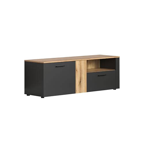 trendteam smart living TV-Lowboard, Holzwerkstoff, Grau, (BxHxT) 150 x 50 x 42 cm von trendteam smart living