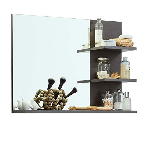 trendteam smart living - Indy - Wandspiegel - Matera - Badezimmerspiegel mit 3 Ablagen - (BxHxT) 72 x 57 x 20 cm - Elegantes Design - Kratzfest von trendteam smart living