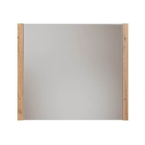trendteam smart living - Wandspiegel Spiegel - Garderobe - Dakota - Aufbaumaß (BxHxT) 78 x 69 x 4 cm - Farbe Weiß mit Artisan Eiche - 210645107 von trendteam smart living