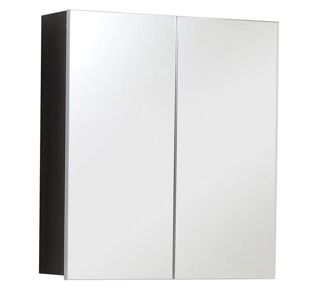 trendteam Badezimmerspiegelschrank Line/Skin Spiegelschrank Badspiegel Spiegel in Rauchsilber 60 x 67 x 18 cm von trendteam