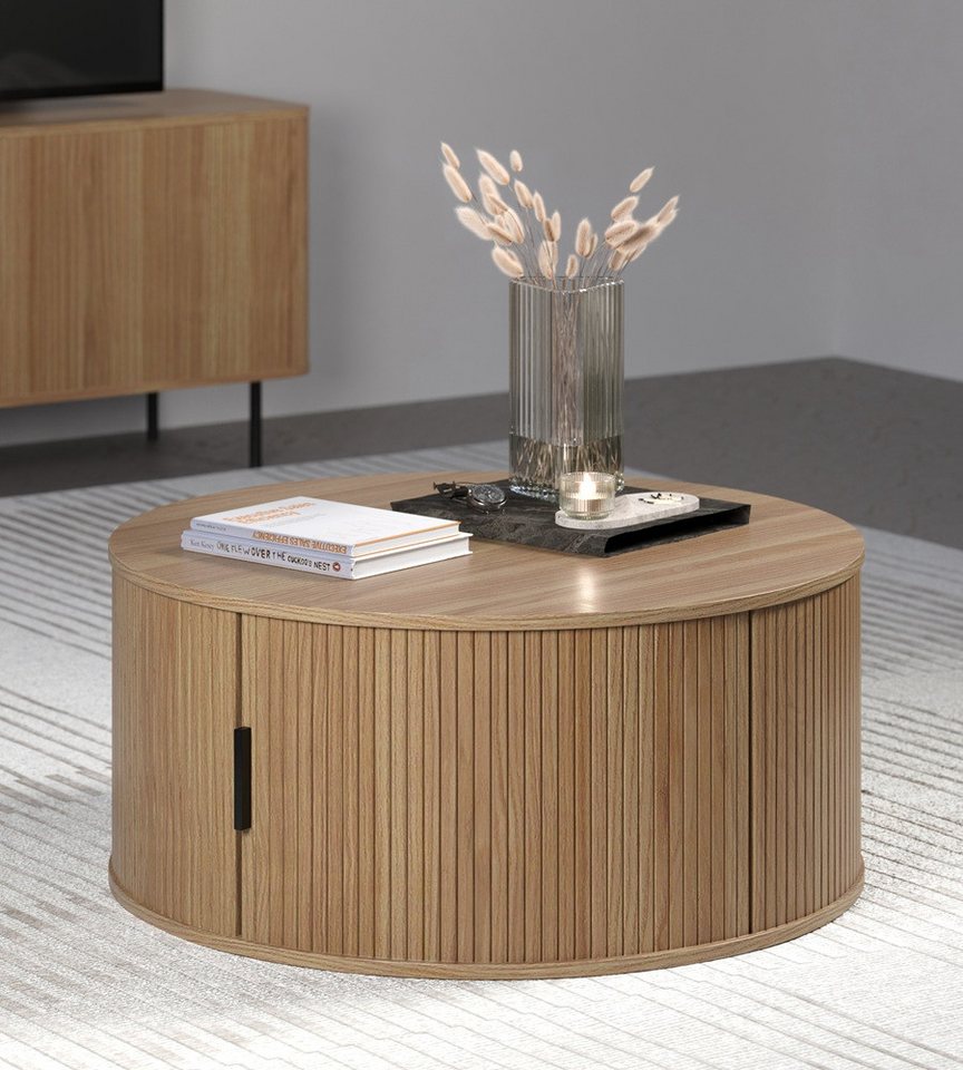 trendteam Couchtisch Couchtisch Ronin, Eiche, rund (no-Set), Breite 80 cm von trendteam