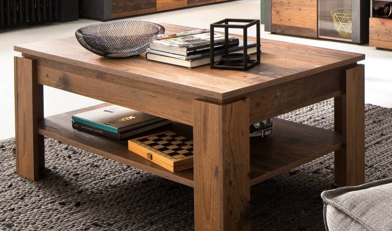 trendteam Couchtisch Couchtisch Wohnzimmertisch, Old Used Wood (no-Set), Breite 110 cm,Tischplatte aus Holzwerkstoff von trendteam