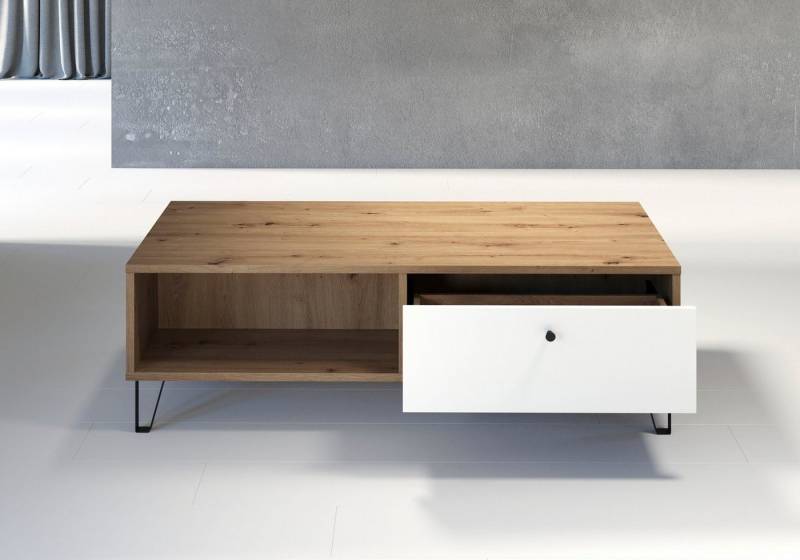 Places of Style Couchtisch Tarragona, Couchtisch m. 2 Schub.K, 2 Fächern & Soft-Close - (B/T/H) 110/60/37 cm Places of Style Couchtisch Tarragona, Couchtisch m. 2 Schub.K, 2 Fächern & Soft-Close - (B/T/H) 110/60/37 cm von Places of Style