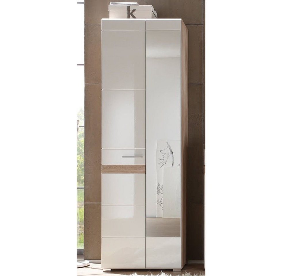 trendteam Garderobenschrank Flurgarderobe Hochschrank Standschrank Eiche 62 x 195 x 38 cm trendteam Garderobenschrank Flurgarderobe Hochschrank Standschrank Eiche 62 x 195 x 38 cm von trendteam