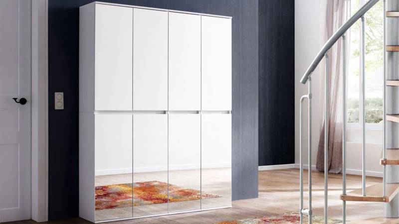 trendteam Garderobenschrank Garderobenschrank Mirror Schuhschrank 8-trg Spiegelfront trendteam Garderobenschrank Garderobenschrank Mirror Schuhschrank 8-trg Spiegelfront von trendteam