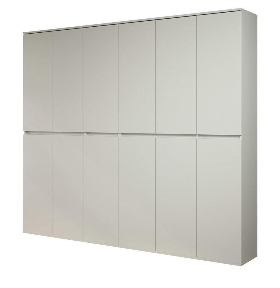 trendteam Garderobenschrank Nevada (Garderobe und Schuhschrank, 12-türig, 222 cm) variable Inneneinteilung von trendteam