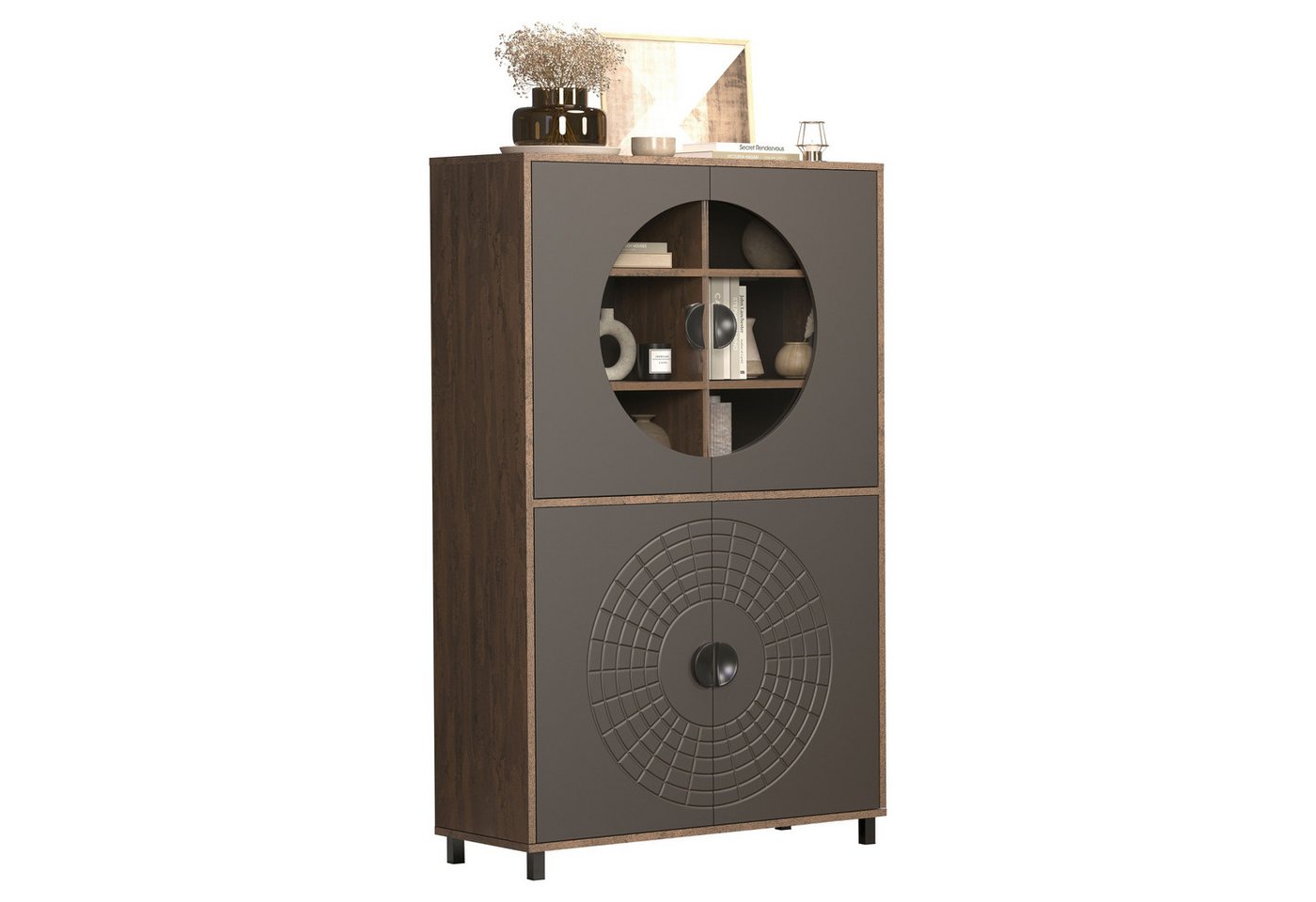 trendteam Highboard Highboardvitrine FUSION von trendteam